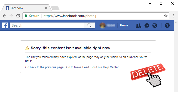 Another Facebook Bug Allowed Anyone to Delete Your Photos